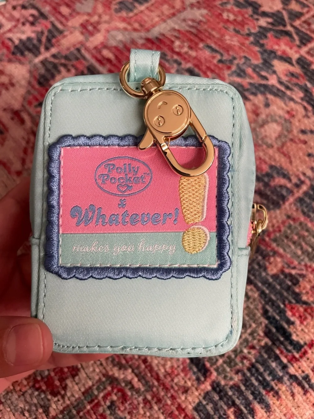 Whatever make you happy Polly pocket enamel pin bag charm